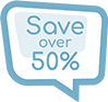 Save over 50%
